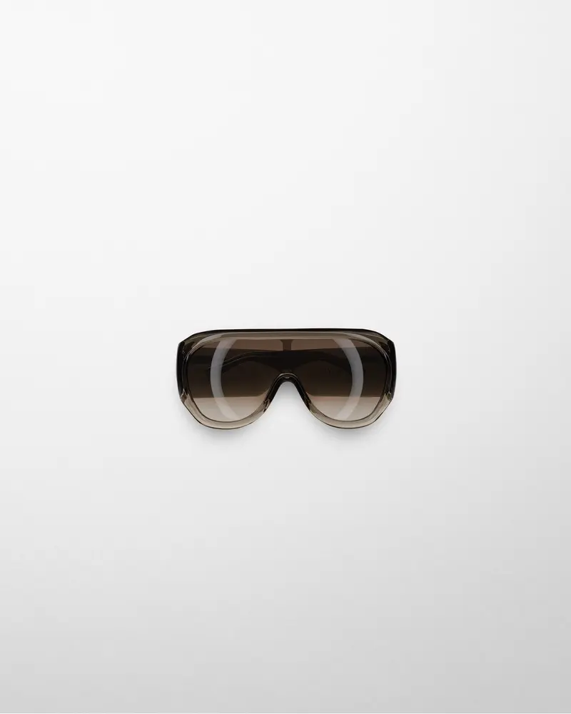 Fumé Acetate Bombé Sunglasses With Brown Gradient Lenses