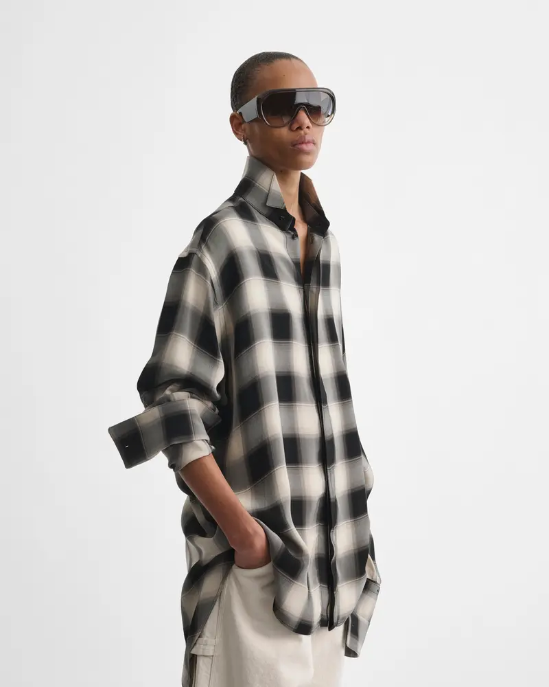 Fumé Acetate Bombé Sunglasses With Brown Gradient Lenses