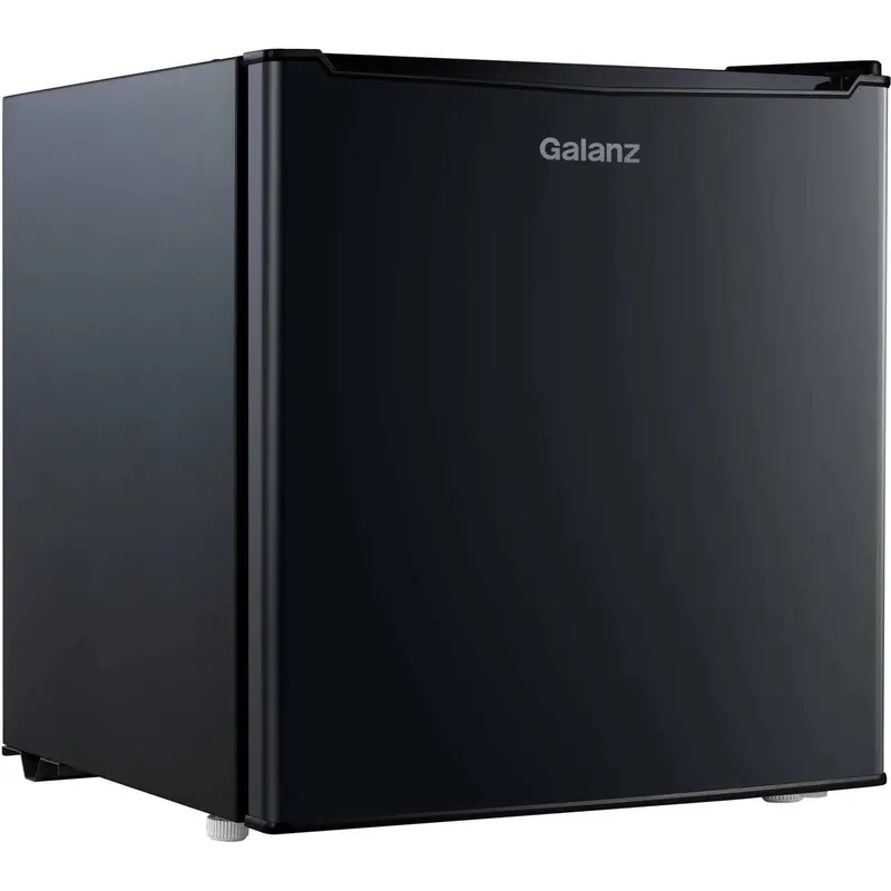 Galanz GL17BK 1.7 Cu. Ft. Mini Fridge – Compact Single-Door Black Refrigerator
