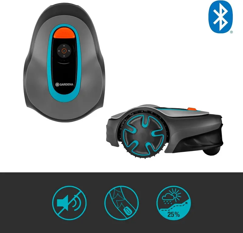Gardena Sileno Mini Robotic Lawn Mower – Bluetooth & App-Controlled for Up to 500 m² (German Edition, Model 15202-20) 2