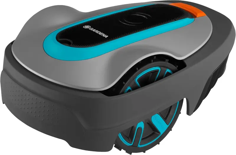 Gardena Sileno Mini Robotic Lawn Mower – Bluetooth & App-Controlled for Up to 500 m² (German Edition, Model 15202-20)