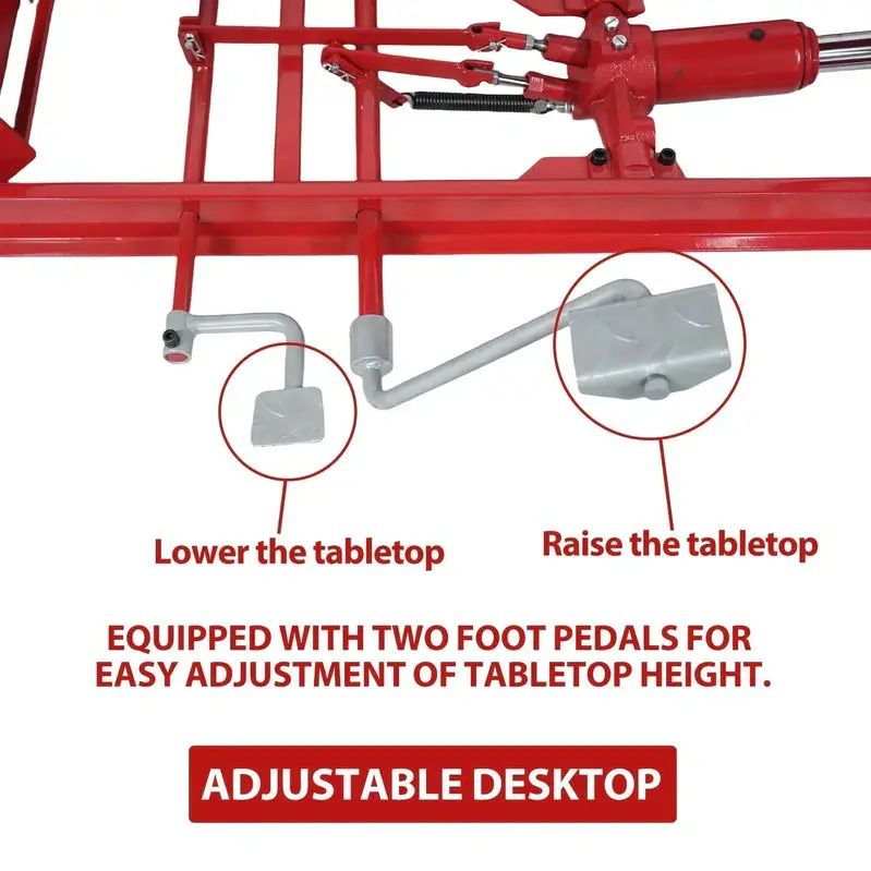 Garvee Hydraulic Motorcycle Lift – 1000-Pound Capacity Workshop Hoist with Reinforced Jack Stand Stability