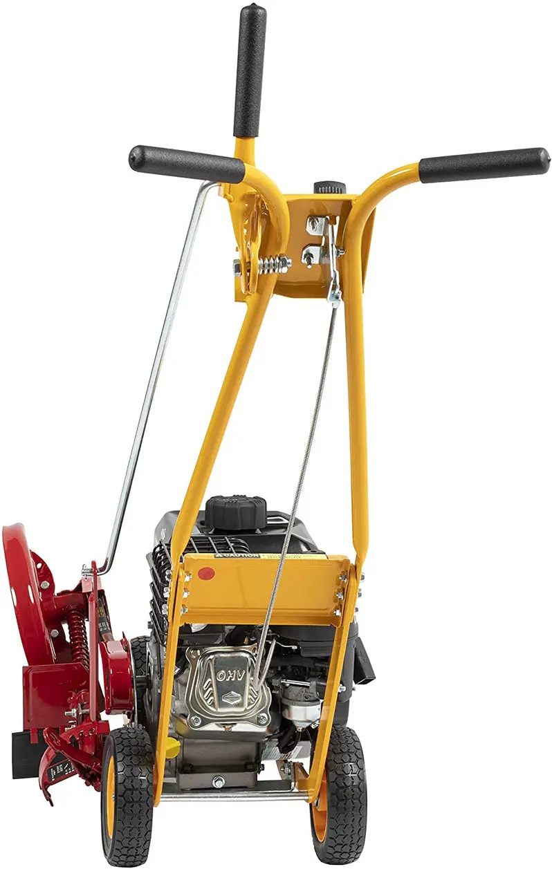 Gas-Powered Lawn Edger Featuring a 5.5 HP Briggs & Stratton Engine and 7-Inch All-Terrain Wheels