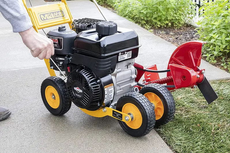 Gas-Powered Lawn Edger Featuring a 5.5 HP Briggs & Stratton Engine and 7-Inch All-Terrain Wheels
