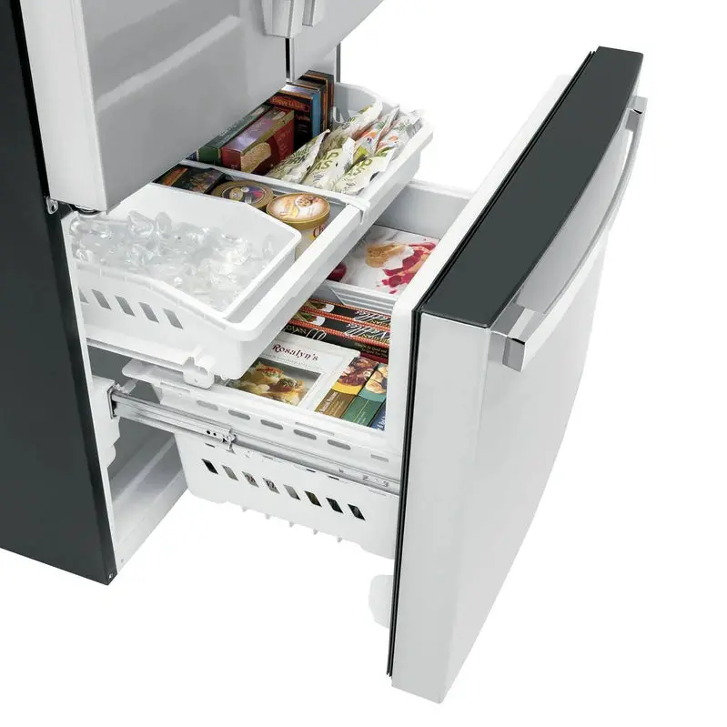 GE ENERGY STAR French Door Refrigerator – 27.0 Cu. Ft. with Fingerprint-Resistant Stainless Steel Finish