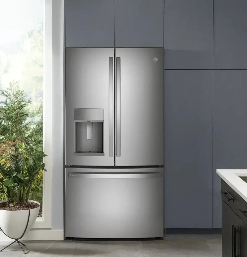 GE Profile French-Door Refrigerator – 27.7 Cu. Ft., Fingerprint-Resistant Exterior with Hands-Free AutoFill Dispenser