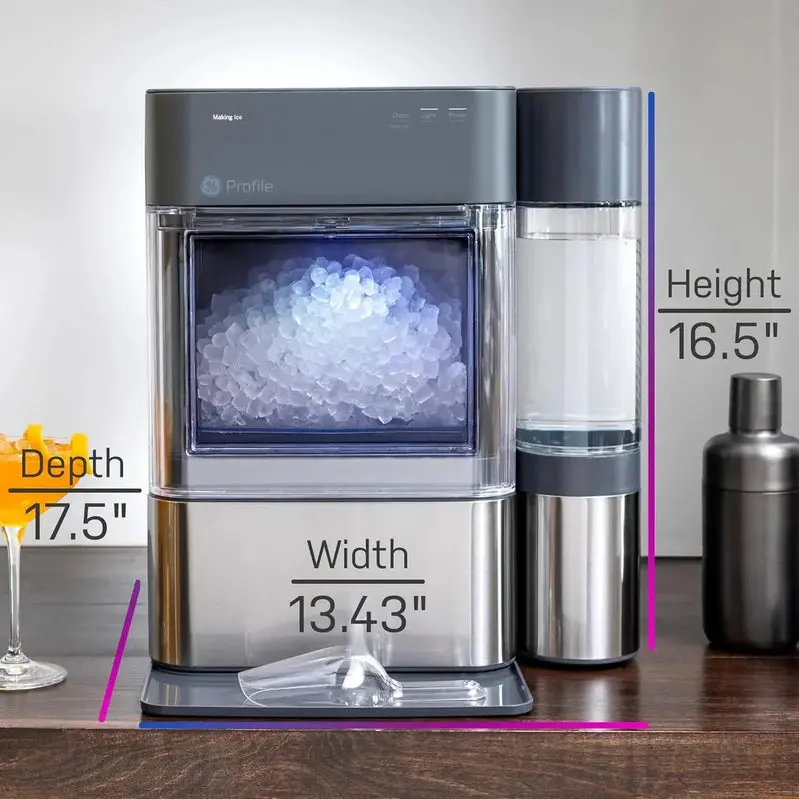 GE Profile Opal 2.0 XL Nugget Ice Maker – WiFi-Enabled, 38 lbs Daily Output, 1-Gallon Tank, Stainless Steel