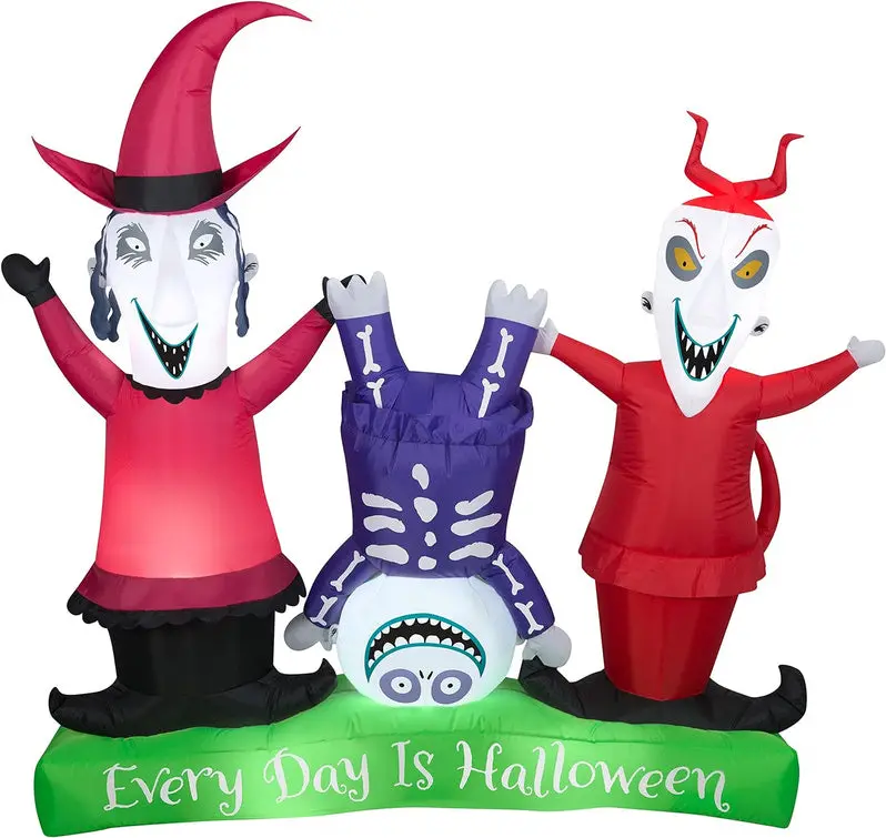 Gemmy Multicolor Animated Inflatable Set – Lock, Shock & Barrel Character Collection