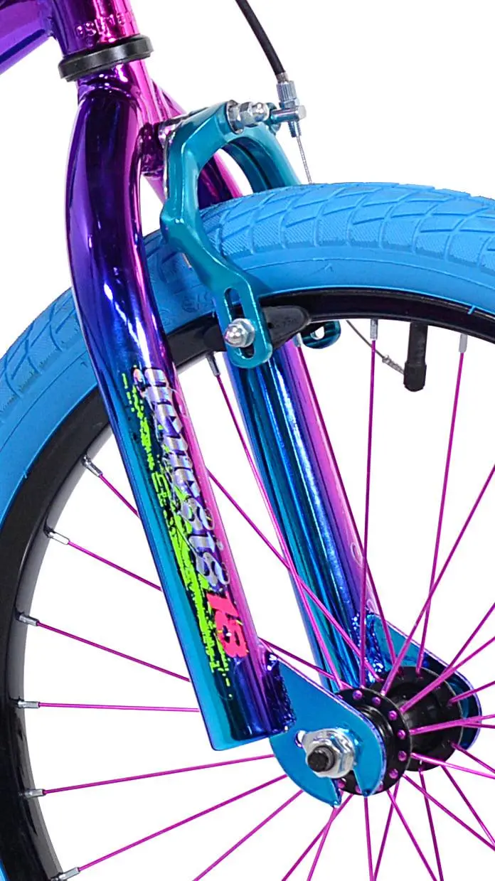 Genesis Illusion 18-Inch Girls’ Hybrid Bike – Dual-Color Blue and Purple Frame