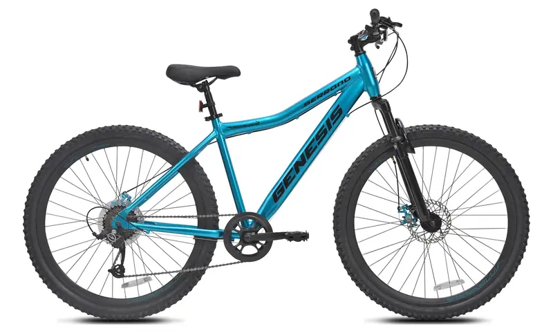 Genesis Serrano Women's 27.5" Mountain Bike – Comfort-Oriented Trail Bike in Vibrant Blue