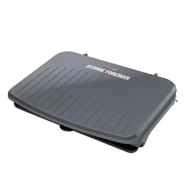 George Foreman 9-Serving Indoor Grill & Panini Press — Gunmetal Grey Compact Cooking Appliance