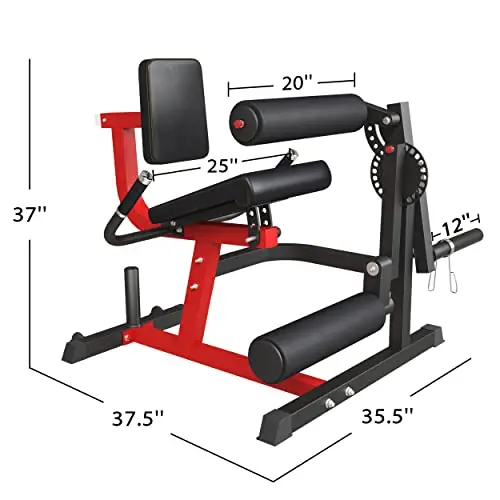 GMWD Lower Body Strength Trainer – Adjustable Leg Extension and Curl Machine for Home or Garage Use