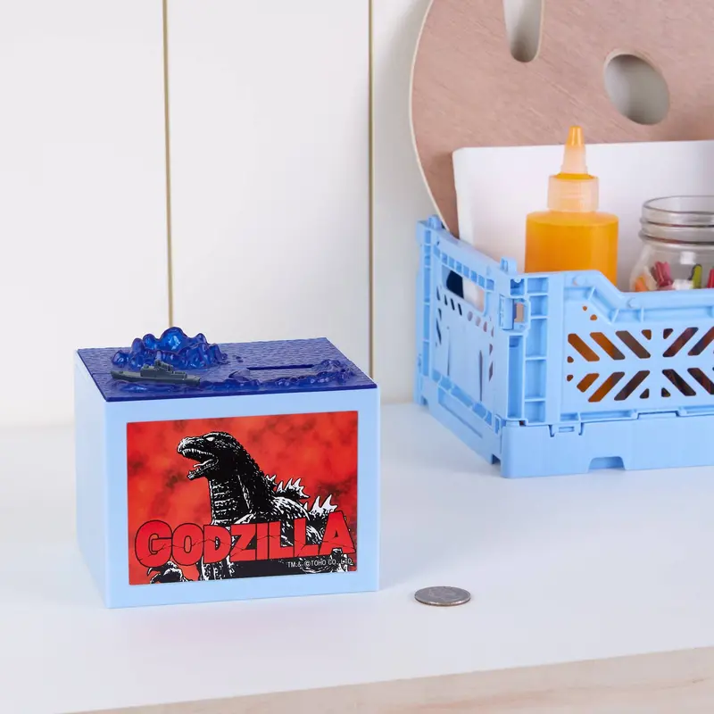Godzilla Ceramic Coin Bank – Handcrafted Savings Jar for Collectors