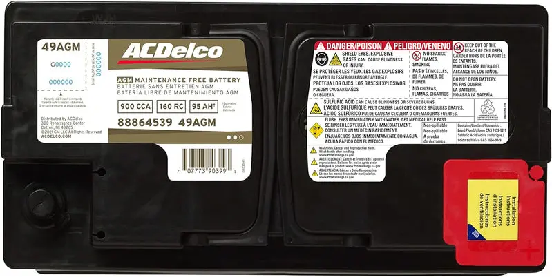 Gold 49AGM Deep-Cycle AGM Battery – BCI Group 49, Maintenance-Free, High-Performance 12V Power Source