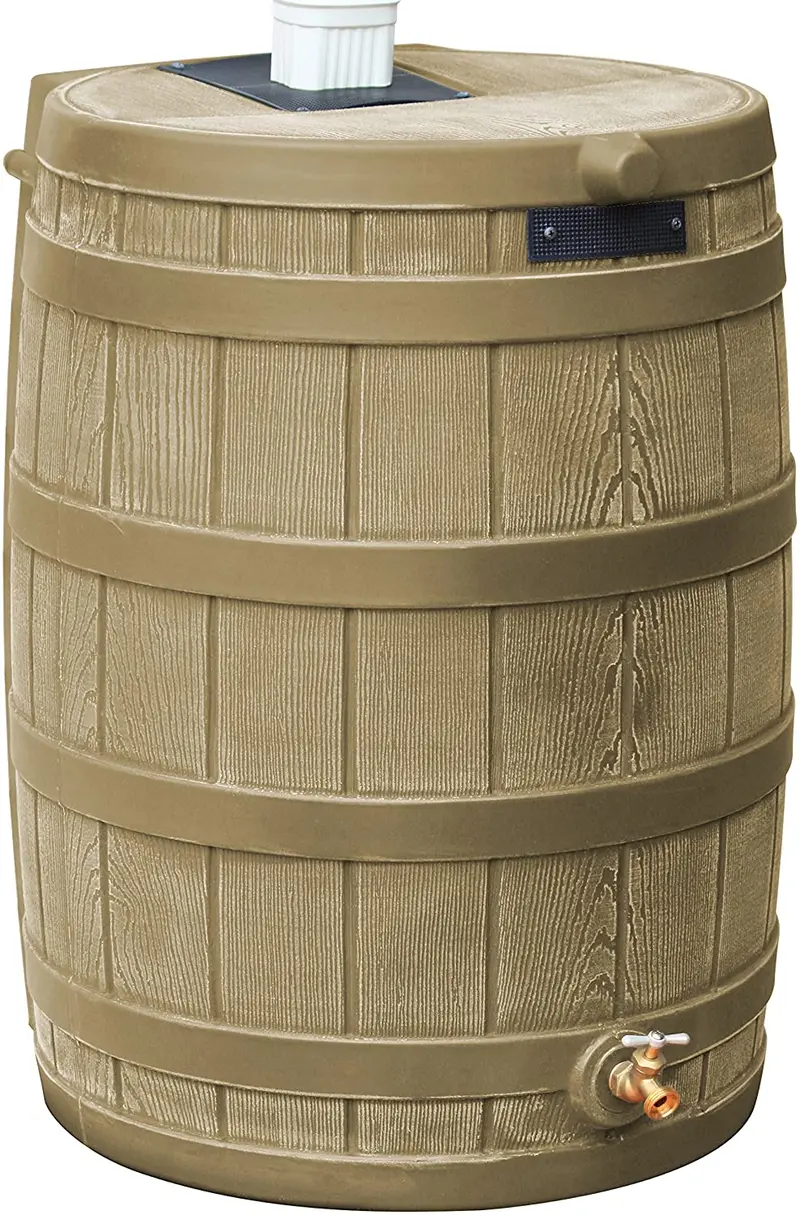 Good Ideas Rain Wizard 50-Gallon Eco-Friendly Rainwater Collection Barrel