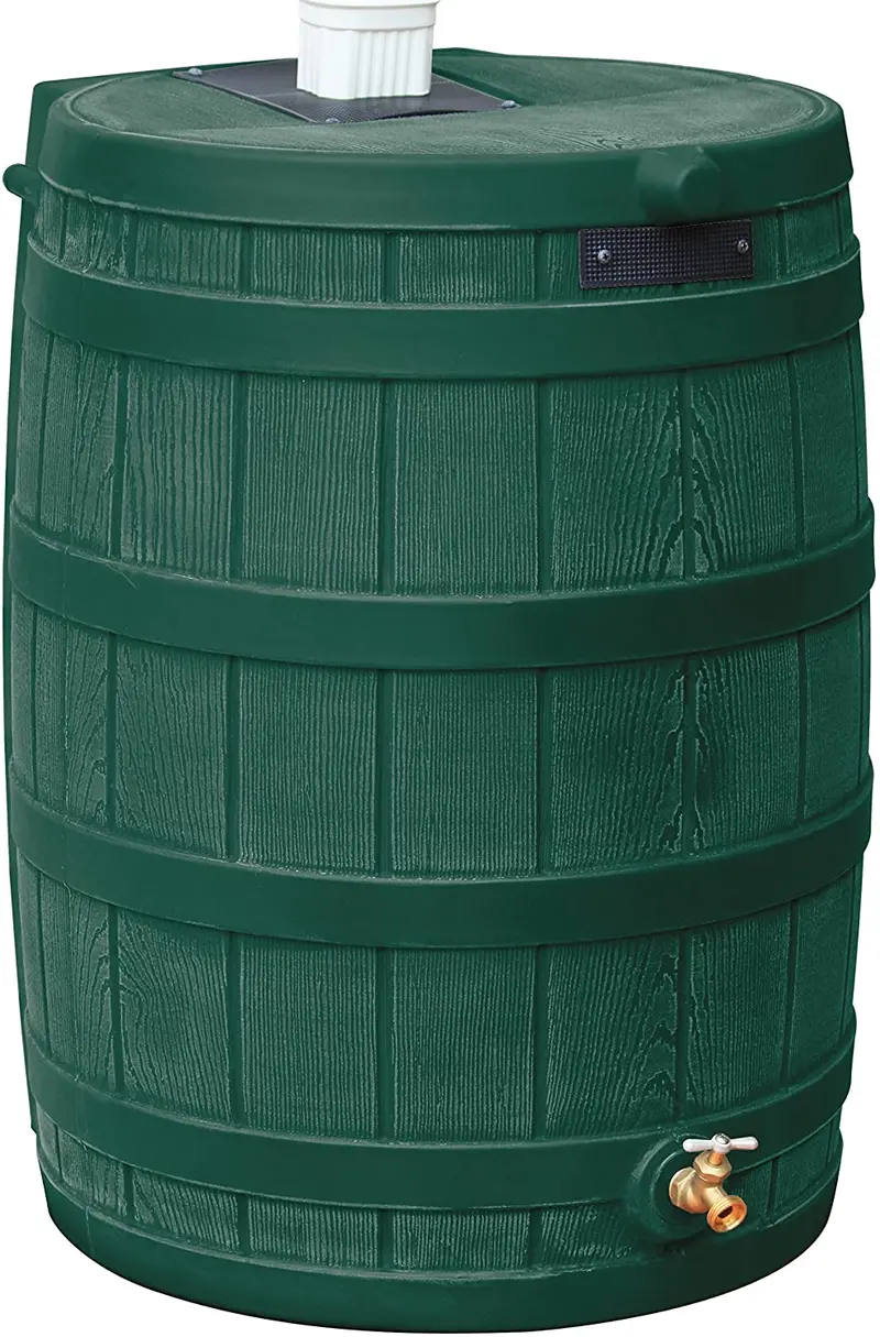 Good Ideas Rain Wizard 50-Gallon Eco-Friendly Rainwater Collection Barrel