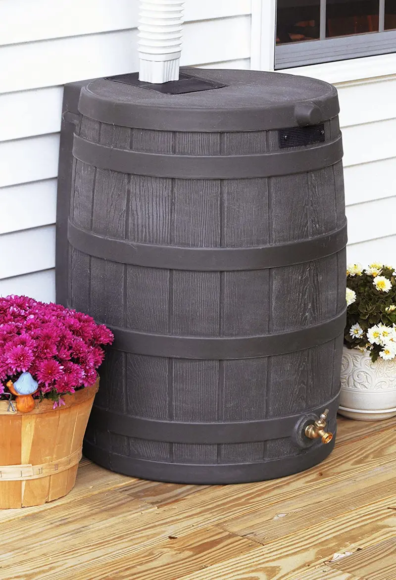 Good Ideas Rain Wizard 50-Gallon Eco-Friendly Rainwater Collection Barrel