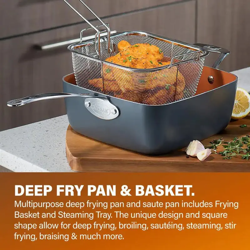 Gotham Steel 20-Piece Graphite Nonstick Cookware and Bakeware Set