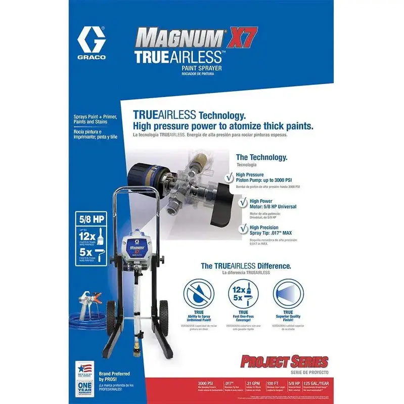 Graco Magnum X7 High-Performance Airless Paint Sprayer