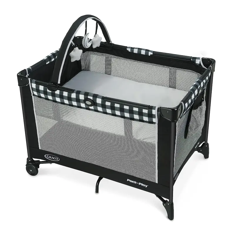 Graco Pack 'n Play On the Go Playard – Lightweight Foldable Infant Playpen with Carry Bag and Kagen Design