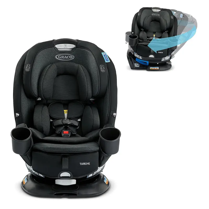 Graco Turn2Me 3-in-1 Rotating Convertible Car Seat – Rear/Front Facing & Highback Booster