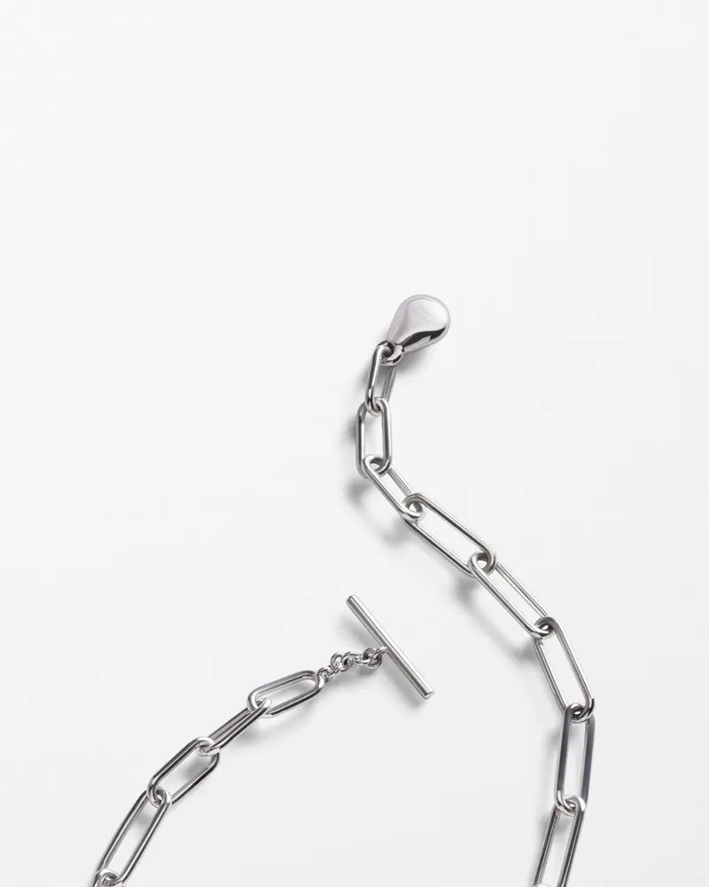 Graphic Sterling Silver Medallion Necklace With Adjustable Choker Fit 2