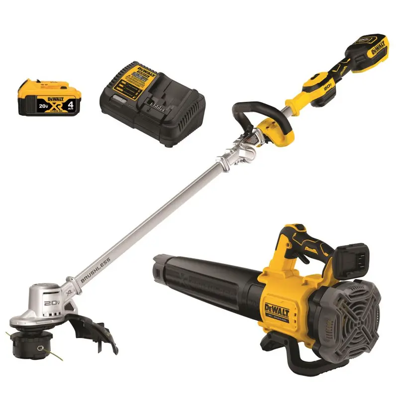 Greenworks 20V Cordless String Trimmer and Handheld Blower Combo Kit