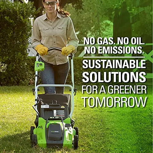 Greenworks 40V 16-Inch Cordless Lawn Mower – Includes 4.0Ah Battery & Charger