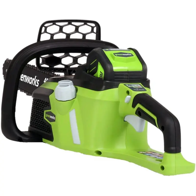 Greenworks 40V Cordless Brushless Chainsaw – 16-Inch Bar with 4.0 Ah Battery and Charger (Model 20312)