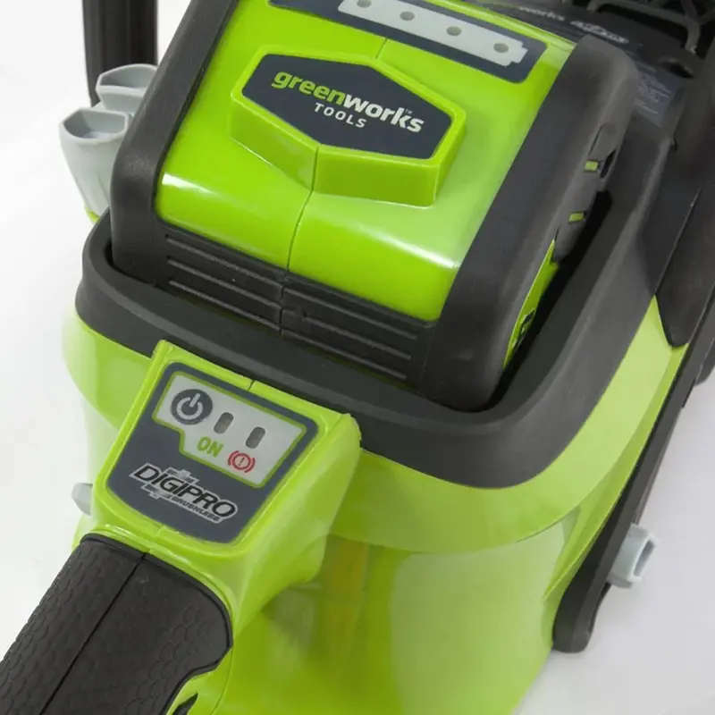Greenworks 40V Cordless Brushless Chainsaw – 16-Inch Bar with 4.0 Ah Battery and Charger (Model 20312)
