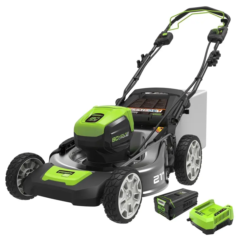 Greenworks 80V Cordless Lawn Mower – 21-Inch Self-Propelled Brushless Model