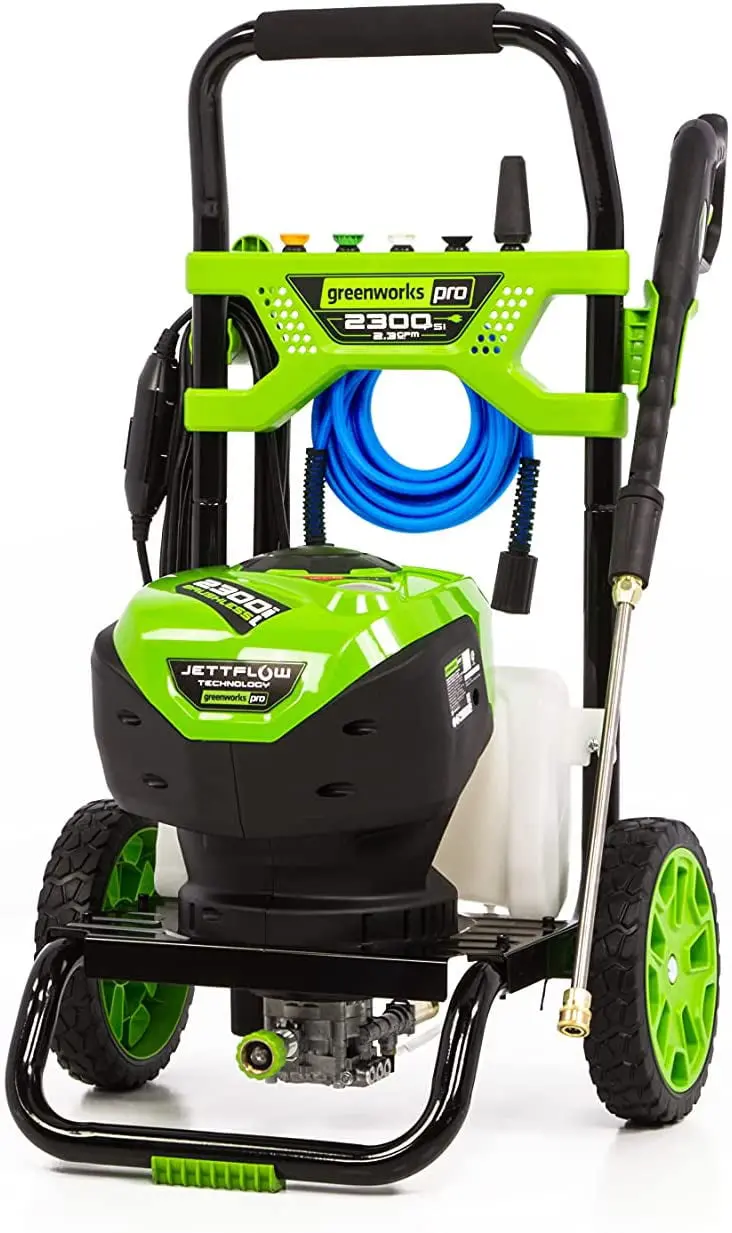 Greenworks GPW2300 Electric Pressure Washer – 2300 PSI Brushless Motor System with 2.3 GPM Flow Rate