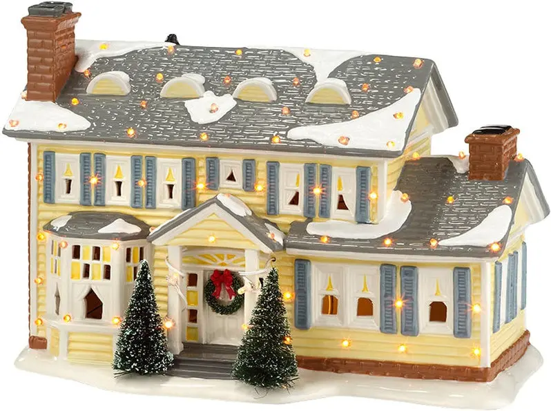 Griswold House Lighted Snow Village Ornament – National Lampoon’s Christmas Vacation Themed Decoration