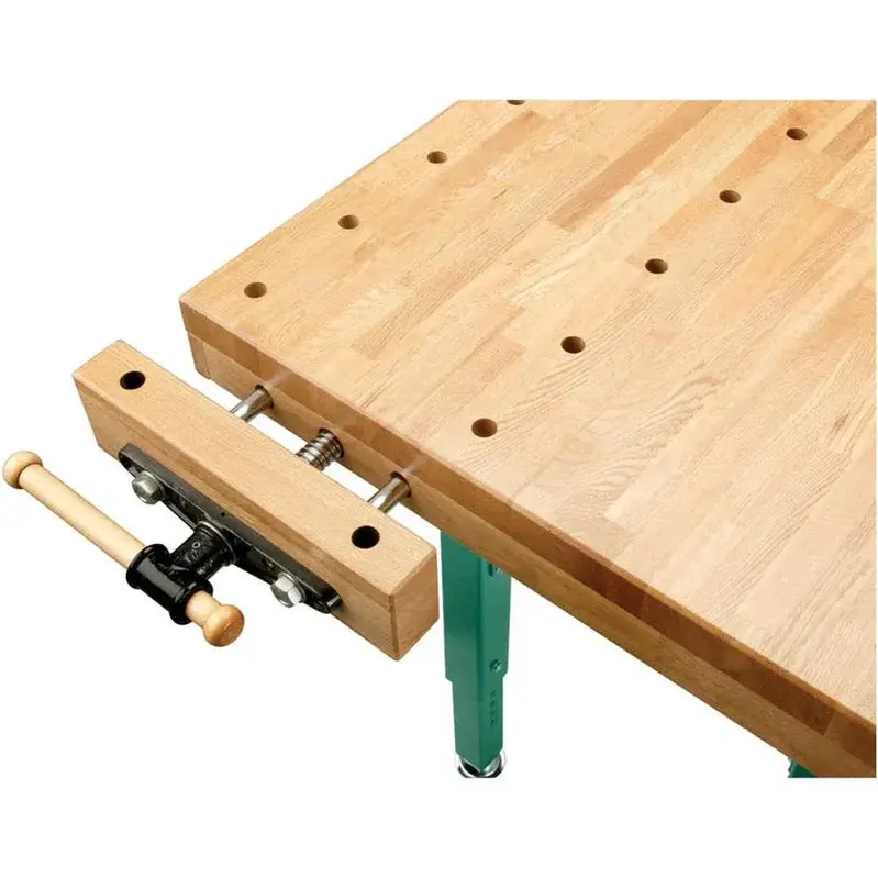 Grizzly T10157 Professional Oak Workbench with Steel Frame Construction
