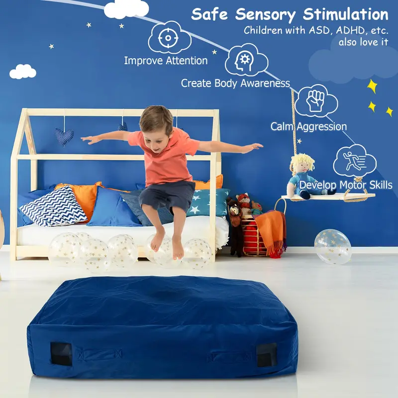 Gymnastics Crash Pad Designed for Tumbling, Martial Arts, and Skill Development