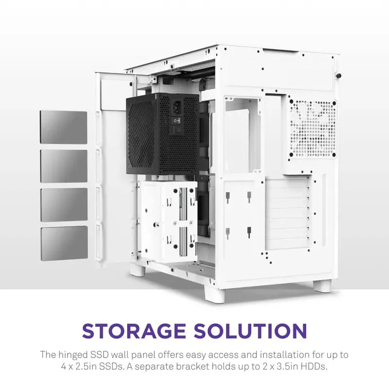 H9 Flow Dual-Chamber ATX Mid-Tower Gaming PC Case