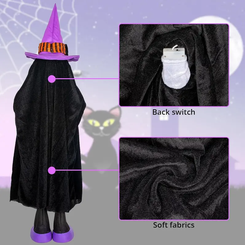Halloween Porch Decoration Set – Glow-in-the-Dark Jack-O-Lantern Collection (4-Piece)