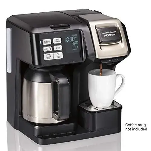 Hamilton Beach FlexBrew Thermal Coffee Maker — Dual-Brew (K-Cup® or Grounds), Programmable Timer