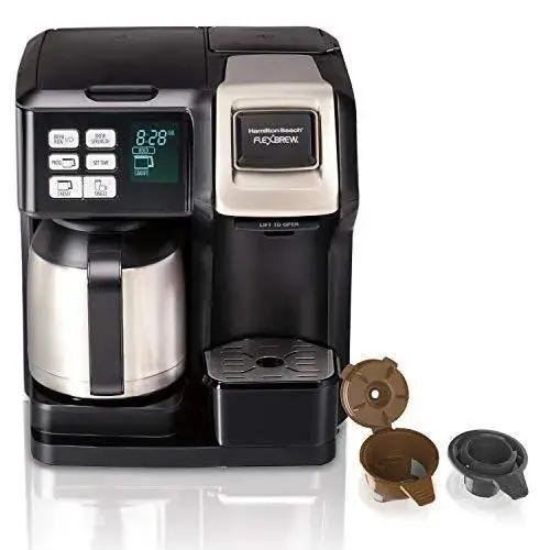 Hamilton Beach FlexBrew Thermal Coffee Maker — Dual-Brew (K-Cup® or Grounds), Programmable Timer