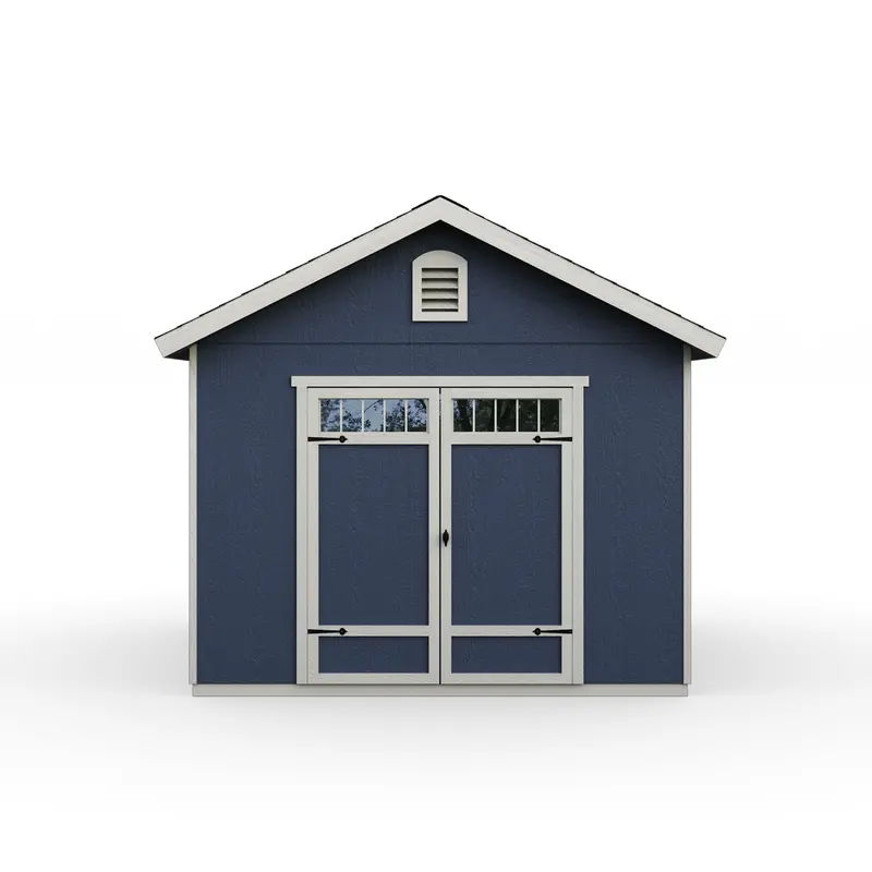 Handy Home Products Beachwood Wooden Storage Shed – 10 ft. x 12 ft. Prefab Structure with Floor Kit