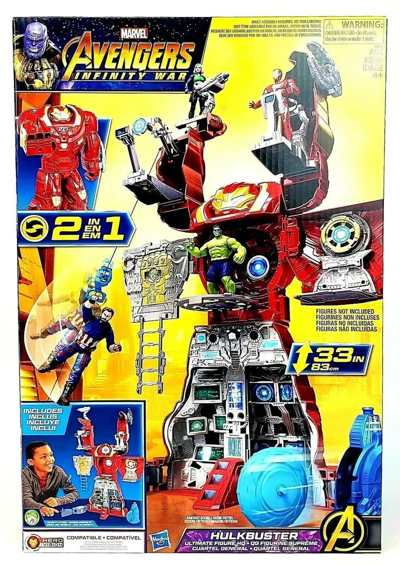 Hasbro Marvel Avengers Infinity War Hulkbuster Action Figure Playset – Includes Target Tower & Roto-Blade Launcher