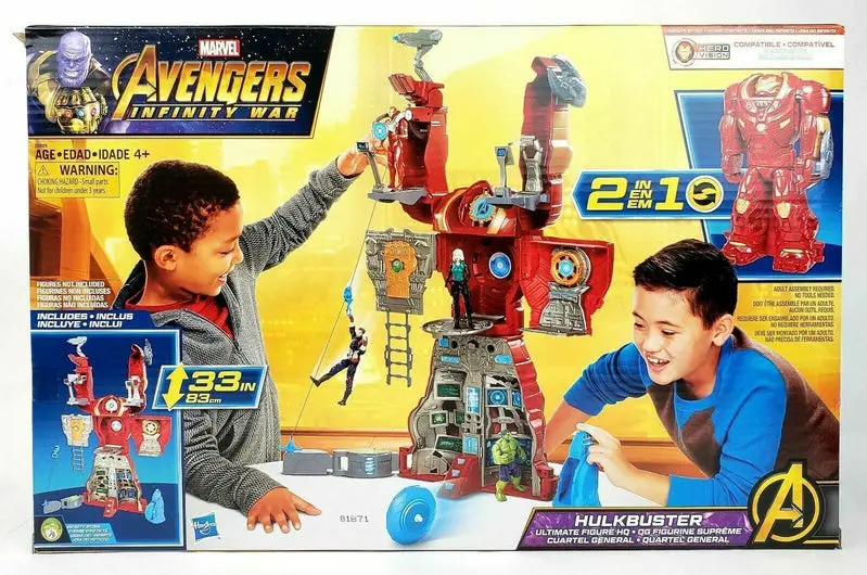 Hasbro Marvel Avengers Infinity War Hulkbuster Action Figure Playset – Includes Target Tower & Roto-Blade Launcher
