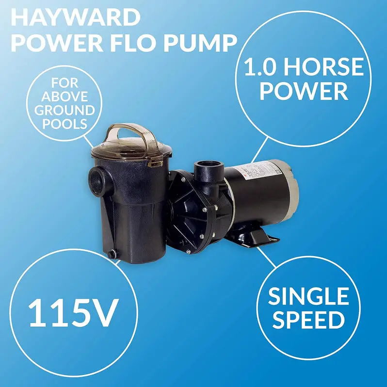 Hayward PowerFlo W3SP1580X15 1.5 HP Dedicated Above-Ground Pool Pump – Optimized for Reliable Performance and Easy Installation