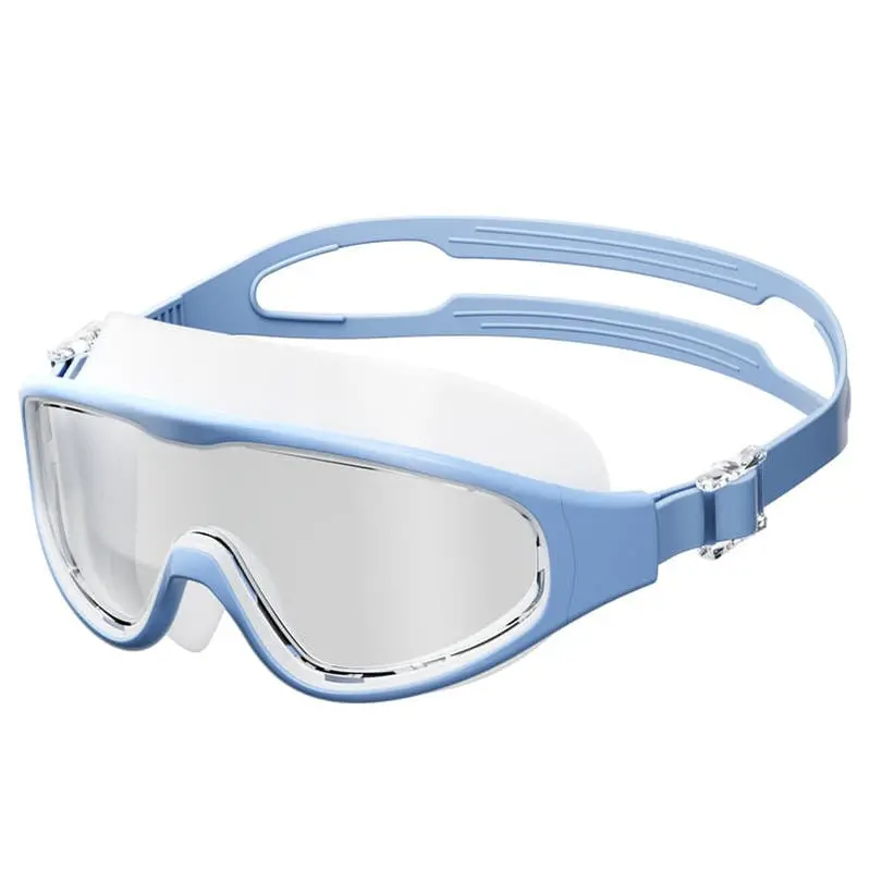 HD Anti-Fog Swim Goggles – Oversized Ergonomic Design, Leak-Resistant Seal, Unisex Adult Fit with Wide Peripheral Vision