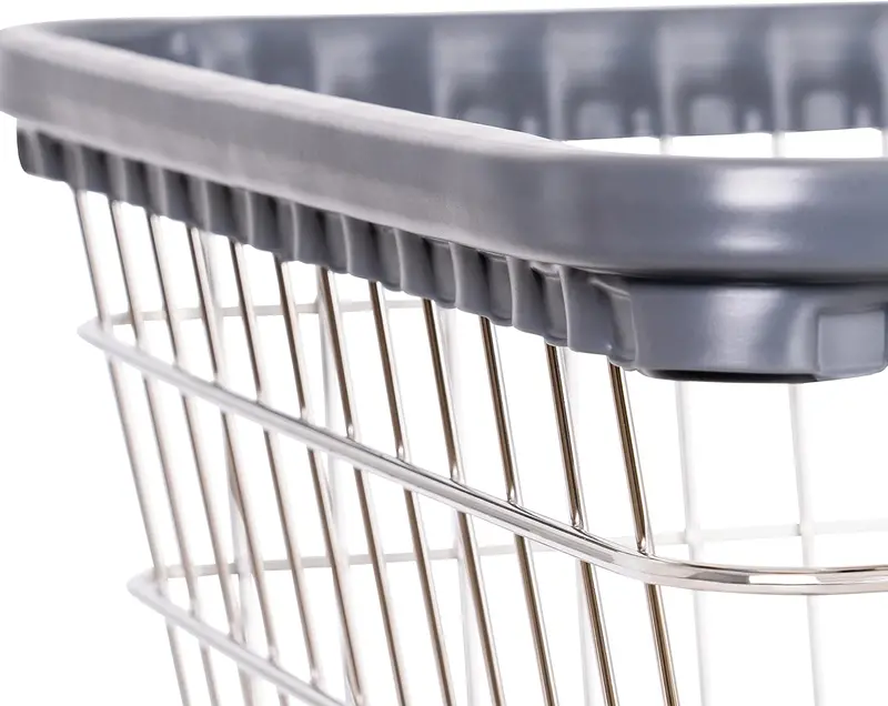Heavy-Duty Double-Rod Wire Laundry Cart – Residential & Commercial Use