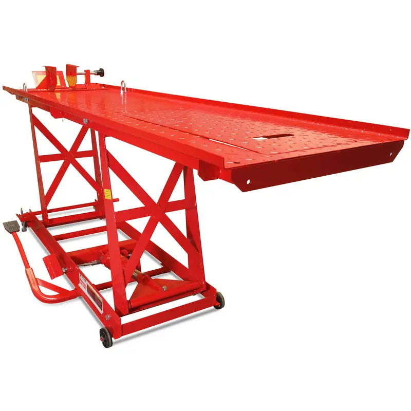 Heavy-Duty Hydraulic Motorcycle Lift – 1,000-Lb Capacity with Extended Platform