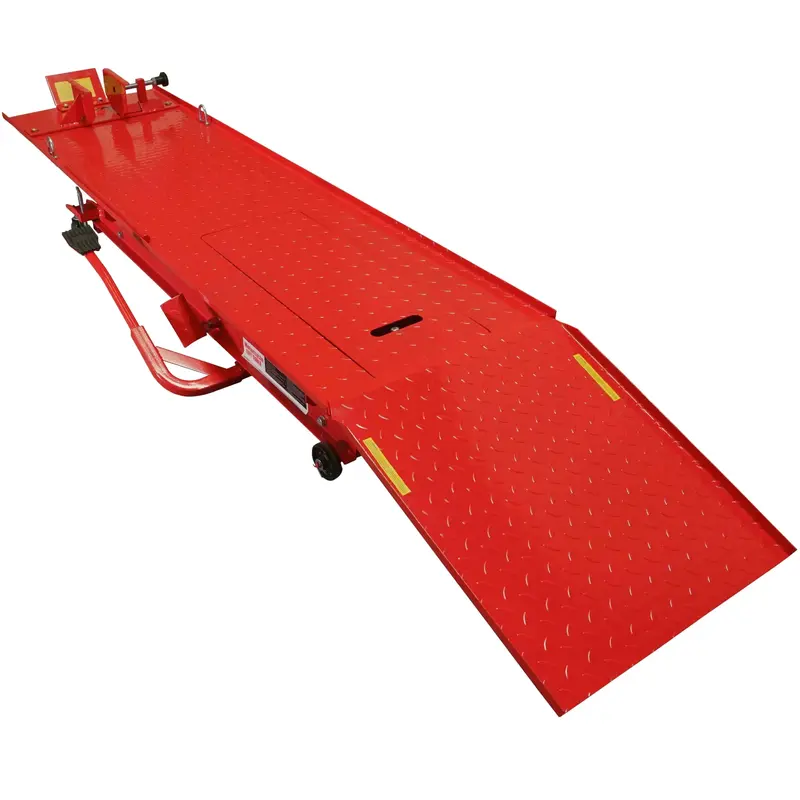 Heavy-Duty Hydraulic Motorcycle Lift – 1,000-Lb Capacity with Extended Platform