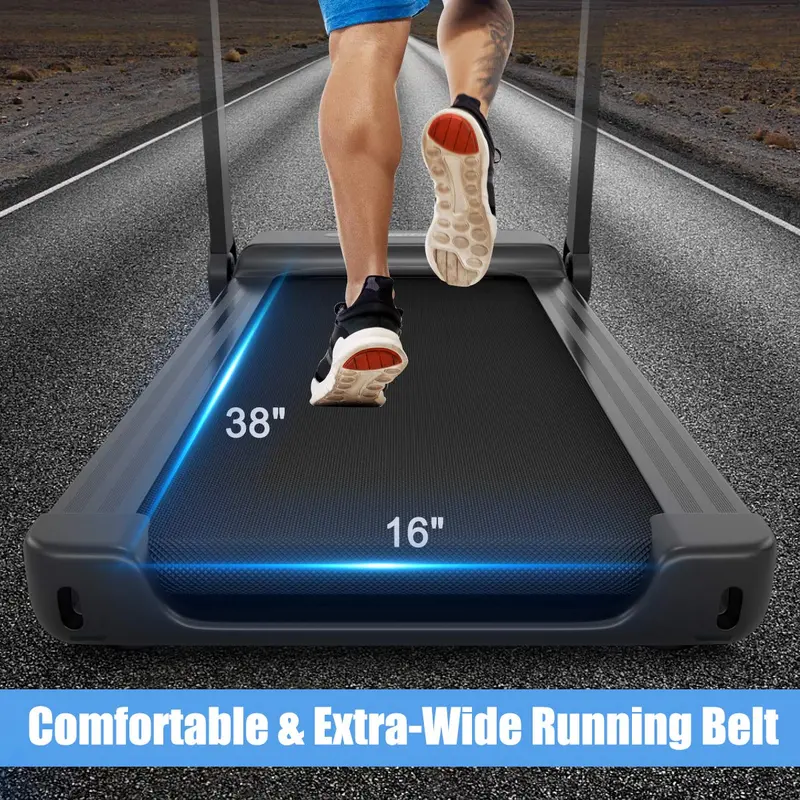 Heavy-Duty Smart Treadmill – Commercial-Grade Electric Runner with App Integration & Reinforced Frame