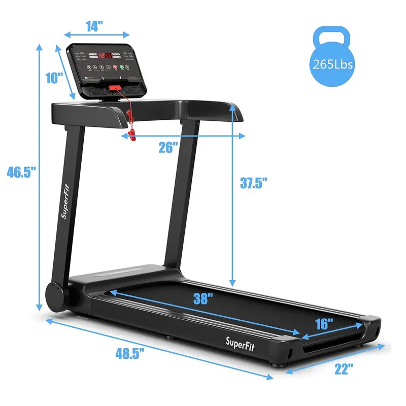 Heavy-Duty Smart Treadmill – Commercial-Grade Electric Runner with App Integration & Reinforced Frame