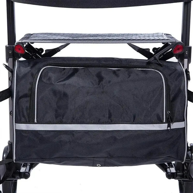 Heavy-Duty Upright Rollator Walker – Sturdy Standing Support Frame with Ergonomic Handles & Secure Braking